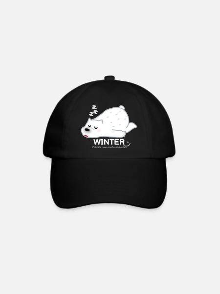 Winter Bear - Baseballkappe - Schwarz/Schwarz