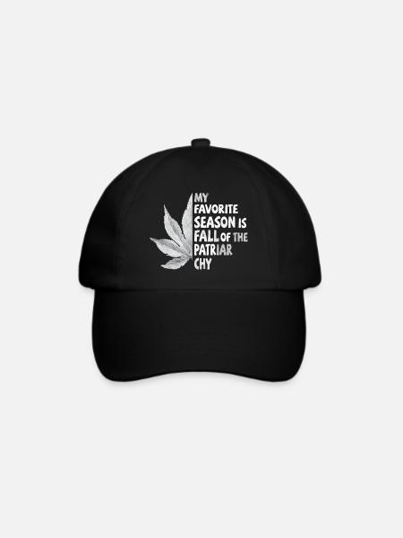 My favorite season is Fall of the Patriarchy - Baseballkappe - Schwarz/Schwarz