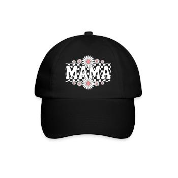 Mamma - Baseballkappe - Schwarz/Schwarz - Vorne