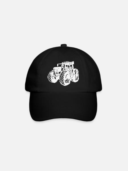 930 Illustration - Baseballkappe - Schwarz/Schwarz