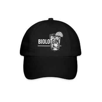 Biologin: Perfekte Geschenkidee für Biologinnen! - Baseballkappe - Schwarz/Schwarz - Vorne