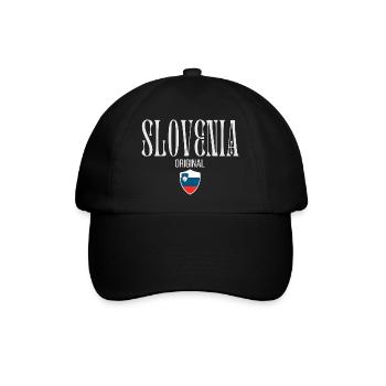 Ursprünglich aus Slowenien, geboren in Slowenien - Baseballkappe - Schwarz/Schwarz - Vorne