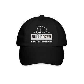 Bulldozer Faust Kraft Design – Bulldozer Limited  - Baseballkappe - Schwarz/Schwarz - Vorne