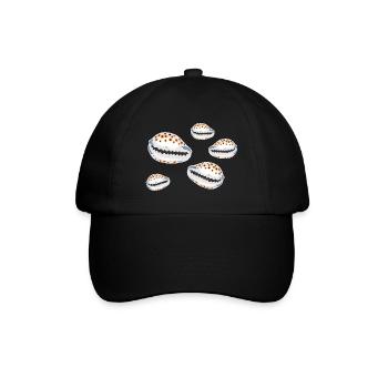 Muscheln - Baseballkappe - Schwarz/Schwarz - Vorne