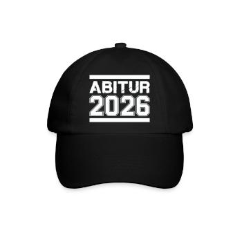Abitur 2026  - Baseballkappe - Schwarz/Schwarz - Vorne