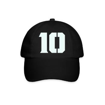 10- - Baseballkappe - Schwarz/Schwarz - Vorne