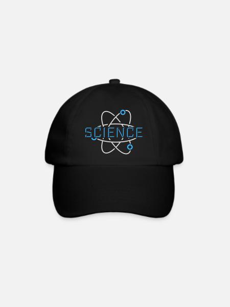 Science Wissenschaft Statement Nerd Bildung Spruch - Baseballkappe - Schwarz/Schwarz