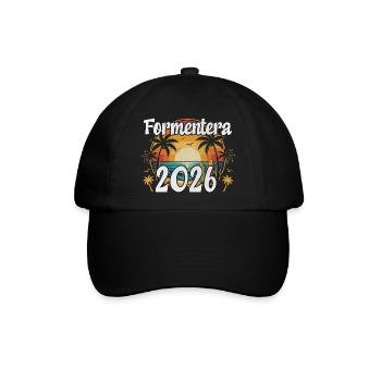 Formentera 2026 - Baseballkappe - Schwarz/Schwarz - Vorne