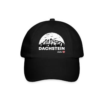 Dachstein Ramsau Österreich - Baseballkappe - Schwarz/Schwarz - Vorne