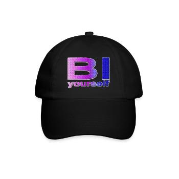 BI yourself - Baseballkappe - Schwarz/Schwarz - Vorne