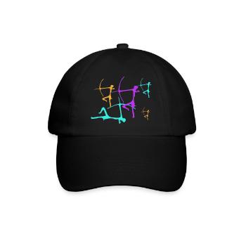 Bogenschützer 3 - Baseballkappe - Schwarz/Schwarz - Vorne