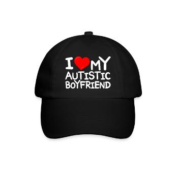 Ich liebe autistischen Freund Ich liebe autistischen Freund - Baseballkappe - Schwarz/Schwarz - Vorne