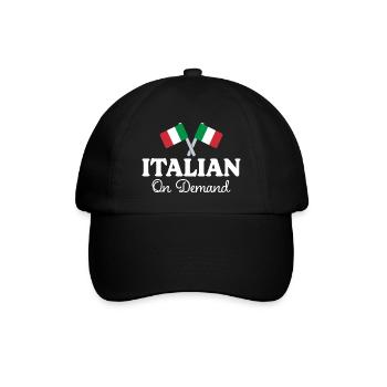 Italienisch Übersetzer Italienisch Dolmetscher - Baseballkappe - Schwarz/Schwarz - Vorne