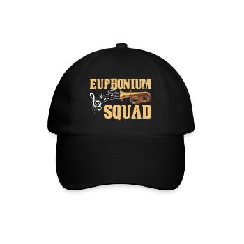 Euphonium Euphoniumspieler Blechbläser Euphonist - Baseballkappe - Schwarz/Schwarz - Vorne