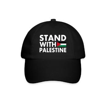 Palestina - Baseballkappe - Schwarz/Schwarz - Vorne