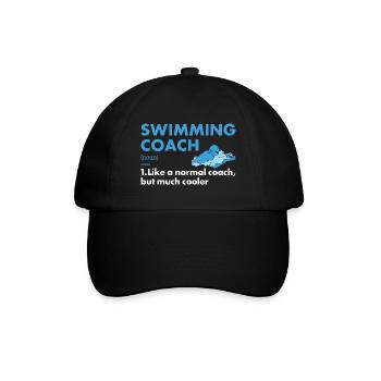 Sport Coach Swimming - Baseballkappe - Schwarz/Schwarz - Vorne