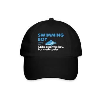 Sport Boy Swimming - Baseballkappe - Schwarz/Schwarz - Vorne