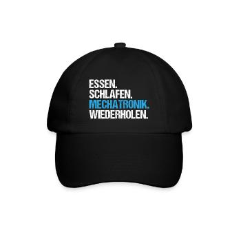 Mechatroniker Mechatronik Mechatronics Engineer - Baseballkappe - Schwarz/Schwarz - Vorne