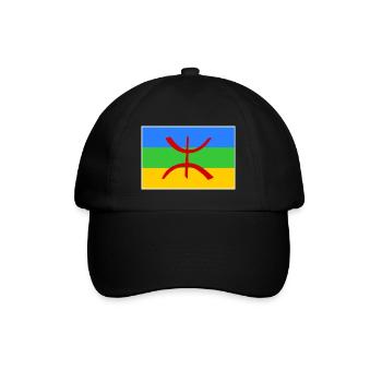 Amazigh - Baseballkappe - Schwarz/Schwarz - Vorne