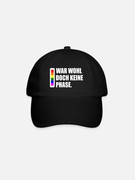 war wohl doch keine phase - Baseballkappe - Schwarz/Schwarz