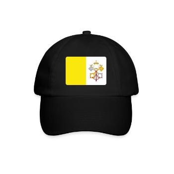 DER VATIKAN - Baseballkappe - Schwarz/Schwarz - Vorne