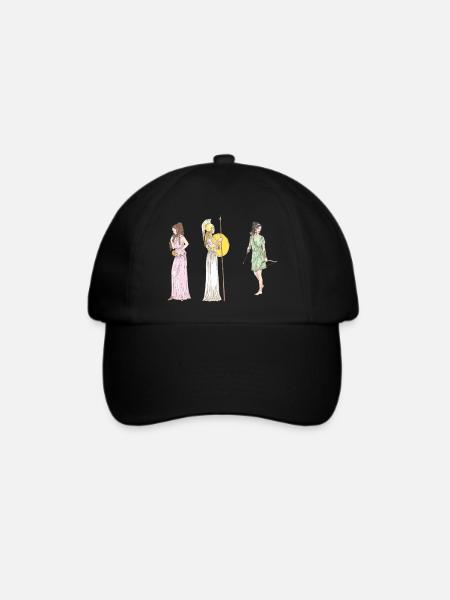Antike Frauen - Baseballkappe - Schwarz/Schwarz