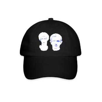 Eternal Love - Liebespaar forever in Marmor - Baseballkappe - Schwarz/Schwarz - Vorne