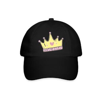 Prinzessin - Baseballkappe - Schwarz/Schwarz - Vorne