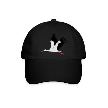 Storch - Baseballkappe - Schwarz/Schwarz - Vorne