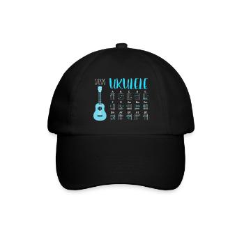 UKULELE CHORDS - Baseballkappe - Schwarz/Schwarz - Vorne