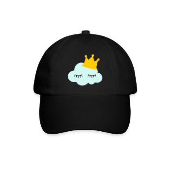 Wolke - Baseballkappe - Schwarz/Schwarz - Vorne