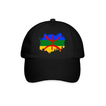 Amazigh - Baseballkappe - Schwarz/Schwarz - Vorne