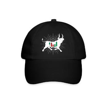 Aktien Bulle - Baseballkappe - Schwarz/Schwarz - Vorne