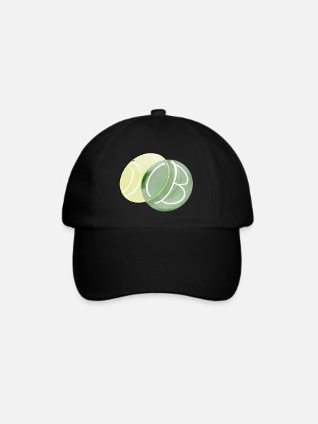 The Green Dot - Baseballkappe - Schwarz/Schwarz