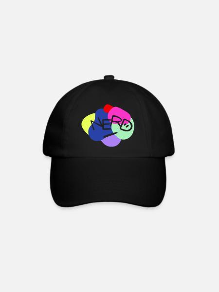 NERD - Baseballkappe - Schwarz/Schwarz