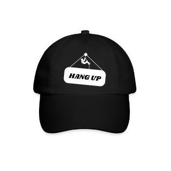 Hang Up - Baseballkappe - Schwarz/Schwarz - Vorne
