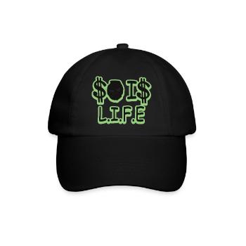 So ist das Leben - Baseballkappe - Schwarz/Schwarz - Vorne