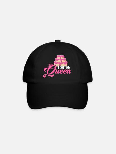 Torten Queen Konditor Torten Bäckerin - Baseballkappe - Schwarz/Schwarz