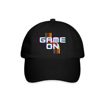 Game On - Baseballkappe - Schwarz/Schwarz - Vorne