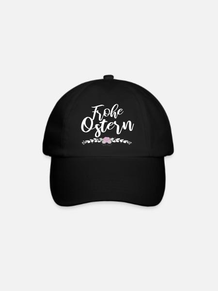 frohe Ostern - Baseballkappe - Schwarz/Schwarz