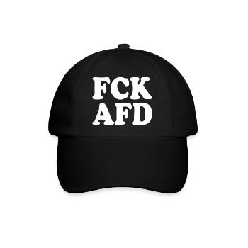 Fck afd - Baseballkappe - Schwarz/Schwarz - Vorne