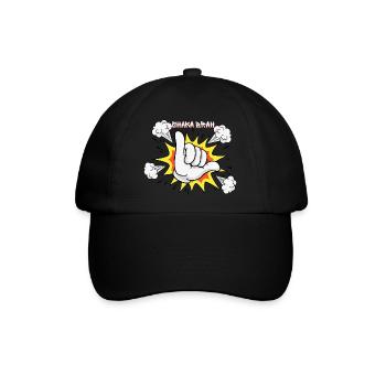 Shaka comic style - Baseballkappe - Schwarz/Schwarz - Vorne