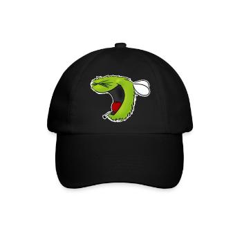 Hahahahaha -Hummel - Baseballkappe - Schwarz/Schwarz - Vorne