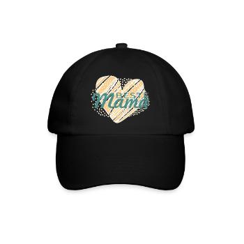 BesteMama - Baseballkappe - Schwarz/Schwarz - Vorne