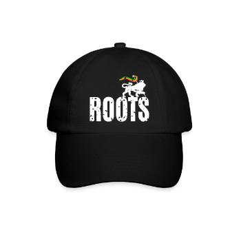 Roots Reggae - Baseballkappe - Schwarz/Schwarz - Vorne