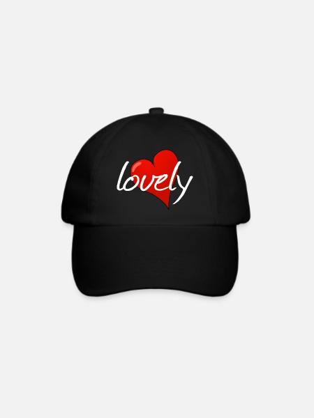 LOVELY - Baseballkappe - Schwarz/Schwarz