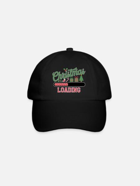 Christmas Loading Ladebalken Weihnachten - Baseballkappe - Schwarz/Schwarz