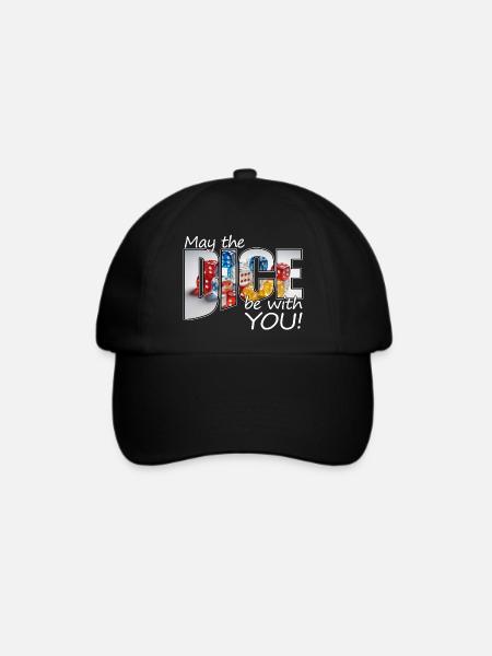 Boardgamer - May the dice be with you! - Baseballkappe - Schwarz/Schwarz