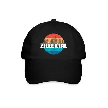 Zillertal - Baseballkappe - Schwarz/Schwarz - Vorne