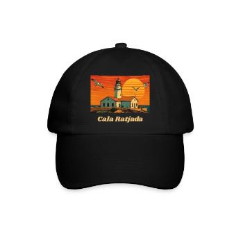 Cala Ratjada - Mallorca - Baseballkappe - Schwarz/Schwarz - Vorne